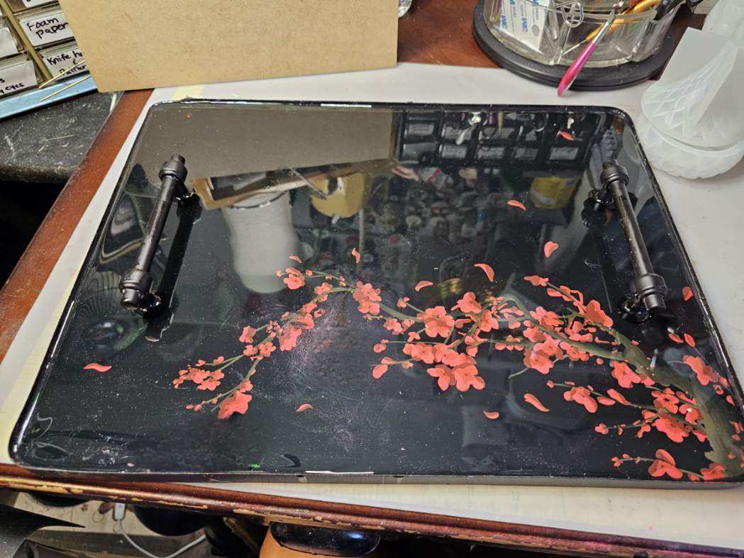 Floral resin tray